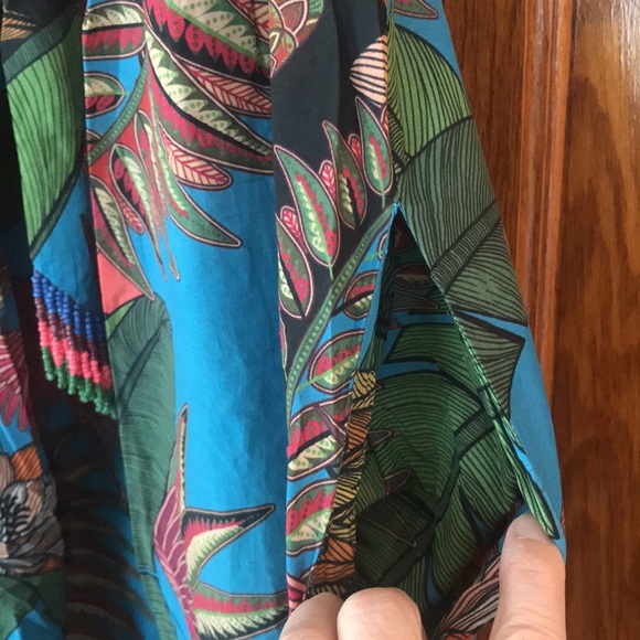 🎉Hist Pick🎉 Farm Rio Totally Tuiuiu Halter Maxi Dress size L - Picture 10 of 15